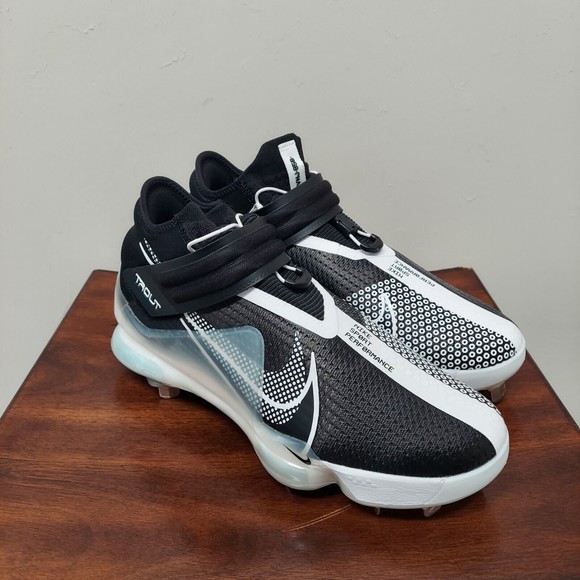 Nike Force Zoom Trout 7 Baseball Cleats Black White Men’s Sz 11.5 CI3134-005 - Picture 1 of 7